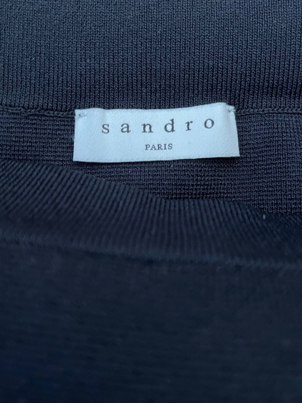 Sandro Women's Elodie Striped Crossover Skirt Noir - Picture 5 of 10